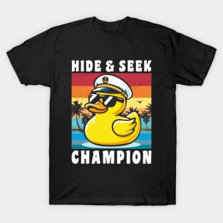 Funny Cruise Duck "Hide & Seek Champion" Cruise Vacation Duck Hunting T-Shirt